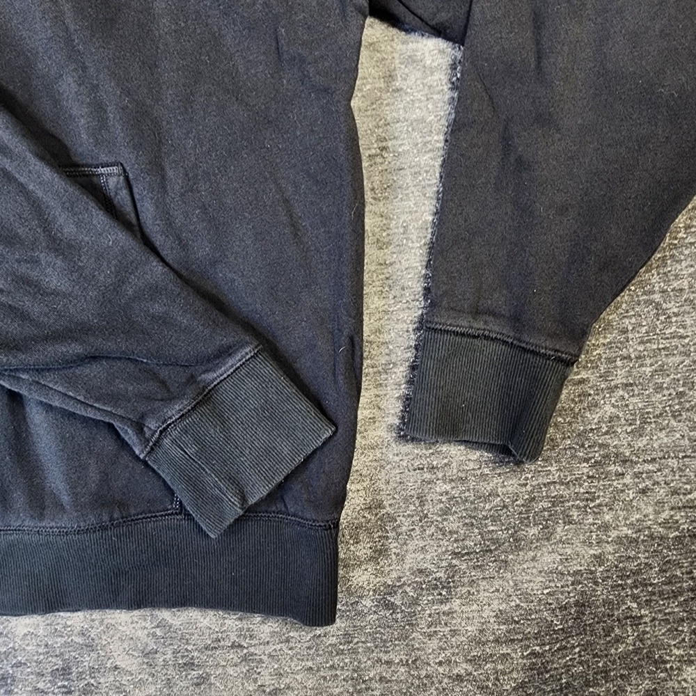 Champion Hoodie Men Large Black Classic Fleece Pullover Embroidered Logo - Picture 9 of 10